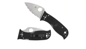 Spyderco LIL' TEMPERANCE 3 FRN BLACK SERRATED C69SBK3 - 2