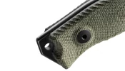 LionSteel M5 Micarta Green Black Outdoor Kés