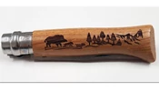 Opinel Tradition No.08 Inox tölgyfa Wild boar zsebkés
