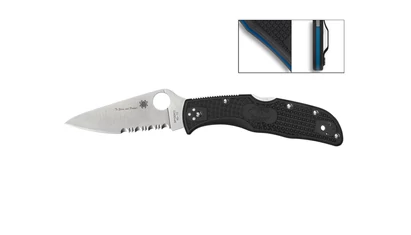 Spyderco ENDELA THIN BLUE LINE COMBO C243FPSBKBL