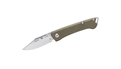Buck SAUNTER CLIP OD GREEN MICARTA 250GRS1