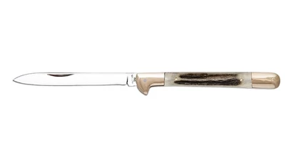 NN-Knives Zsebkés Ujjtámaszos szalonnázó agancs nyéllel