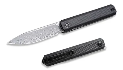 CIVIVI Exarch Damascus Carbon Fiber Zsebkés