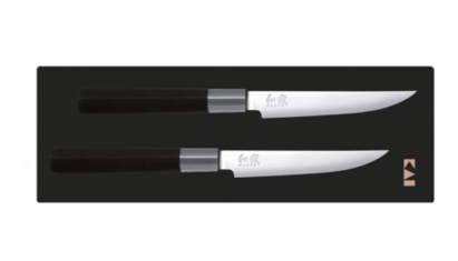 KAI Wasabi Black Steak kés készlet 2db-os