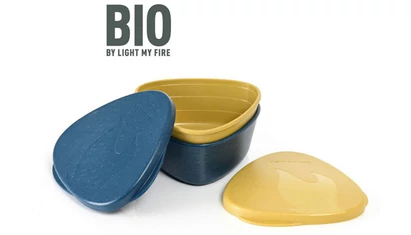 Light My Fire SnapBox O BIO 2-Pac Mustyyellow/Hazyblue Outdoor Edény