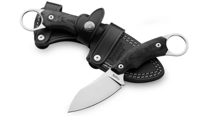 LionSteel H1 G10 Black outdoor kés

Tommaso Rumici a Coltelleria Scintilla-val karöltve tervezte a LionSteel számára a H1 és H2 szériát. Az ötlet egy merész, de zseniális ötleten alapult. Tommaso fogta a hagyományos karambit formavilágát és egy sokkal sok