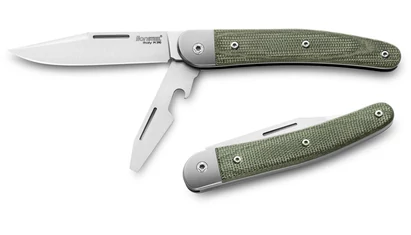 LionSteel Jack Two Micarta Green EDC zsebkés

A Jack család a modern EDC szemlélet ötvözési a klasszikus megoldásokkal. Kifejezetten a mindennapok feladataira (étkezés, csomagbontás) ajánlja a cég. Érdekessége, hogy több variációban is beszerezhető. A Two