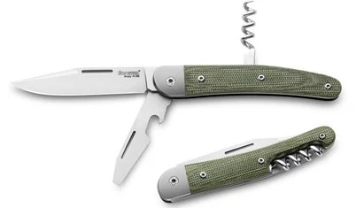 LionSteel Jack Three Micarta Green EDC zsebkés

A Jack család a modern EDC szemlélet ötvözési a klasszikus megoldásokkal. Kifejezetten a mindennapok feladataira (étkezés, csomagbontás) ajánlja a cég. Érdekessége, hogy több variációban is beszerezhető. A T