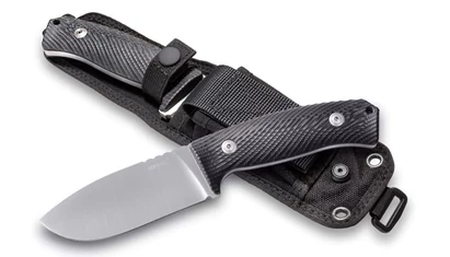 LionSteel Hunting M3 Micarta Black outdoor kés

Az M3 család kifejezetten bushcraft és vadászati célokra készült. Ezek a kések a közhiedelemmel ellentétben nem nagy, brutális kések, hiszen a gyakorlott bushcrafterek a keményebb feladatokat baltával és fűr