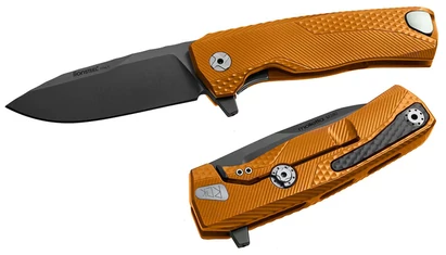 LionSteel ROK Aluminium Orange Black EDC zsebkés

A ROK a LionSteel EDC zsebkései között a csúcskategória. Nemcsak a kivitelezés, de a technikai megoldások is a legmagasabb szintet képviselik. Összetéveszthetetlen olasz dizájn. Szemet gyönyörködtető alkot