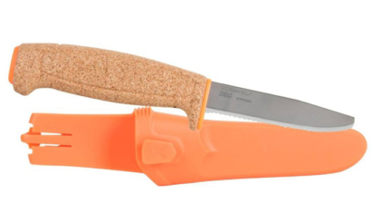 Morakniv Floating Serrated Knife Orange/Wood outdoor kés