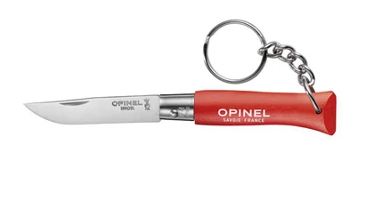 Opinel Tradition No.04 Inox Bükkfa Red kulcstartó zsebkés