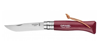 Opinel Tradition No.08 Inox Burgundy Zsebkés