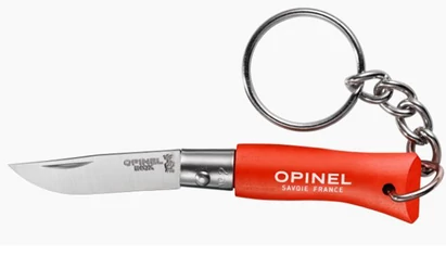 Opinel Tradition No.02 Inox Bükkfa Orange kulcstartó zsebkés
