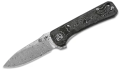 QSP Hawk Damascus Aluminium Foil Carbon Fiber Damaszk Zsebkés