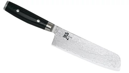 Yaxell Ran Japán Nakiri Szakácskés 18 cm-es damaszk