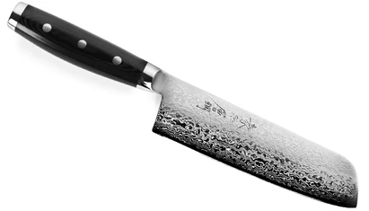 Yaxell Gou Japán Nakiri Szakácskés 18 cm-es damaszk