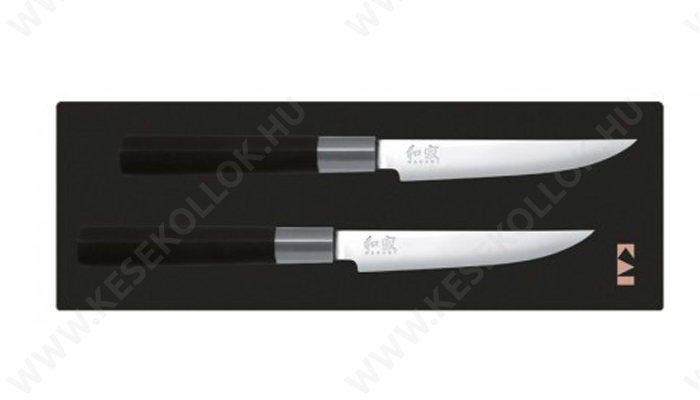 KAI Wasabi Black Steak kés készlet 2db-os