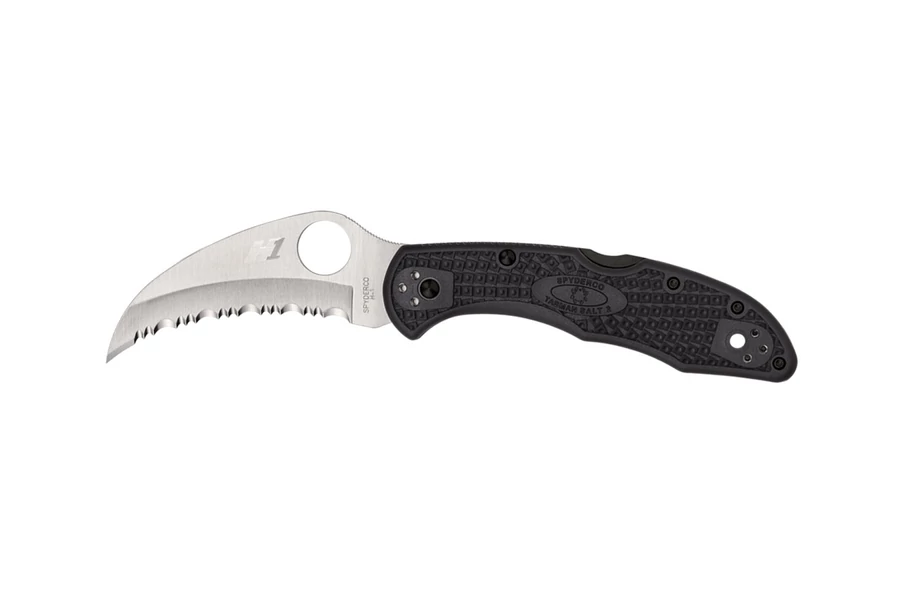 Spyderco TASMAN SALT 2 FRN BLACK SERRATED C106SBK2