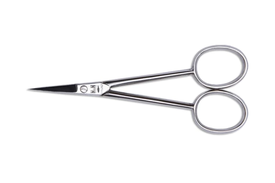 NN-Knives Classic Hosszúszárú bőrvágó olló hajlított