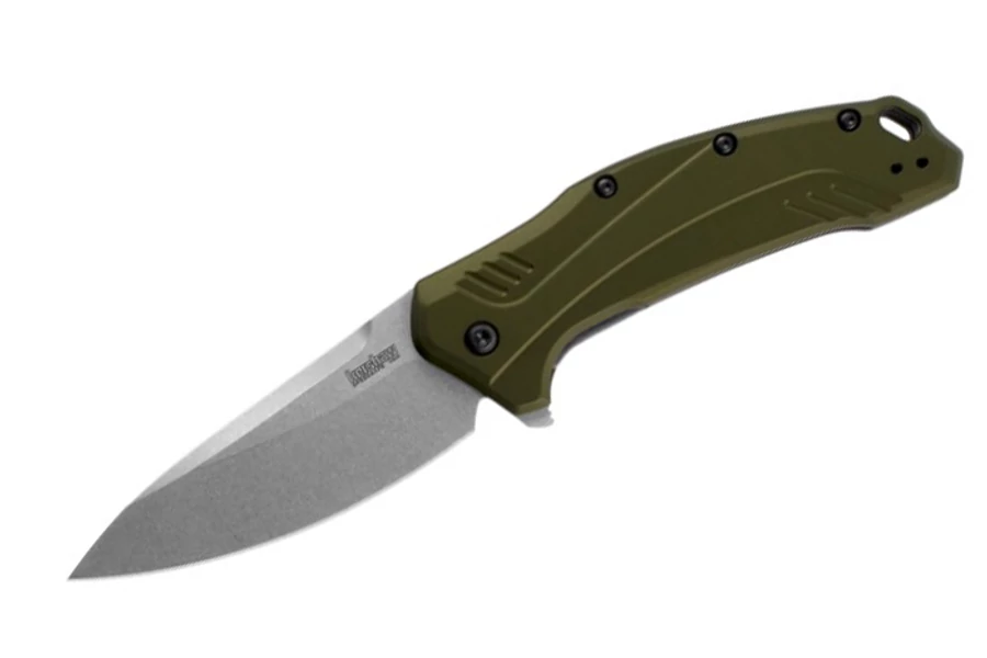 Kershaw Link Olive Stonewashed zsebkés