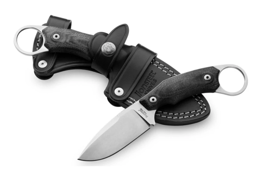 LionSteel H2 G10 Black outdoor kés

Tommaso Rumici a Coltelleria Scintilla-val karöltve tervezte a LionSteel számára a H1 és H2 szériát. Az ötlet egy merész, de zseniális ötleten alapult. Tommaso fogta a hagyományos karambit formavilágát és egy sokkal sok