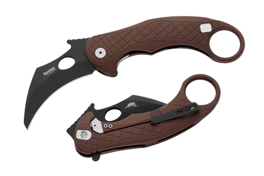 LionSteel L.E. One Brown Chemical Black Karambit Zsebkés