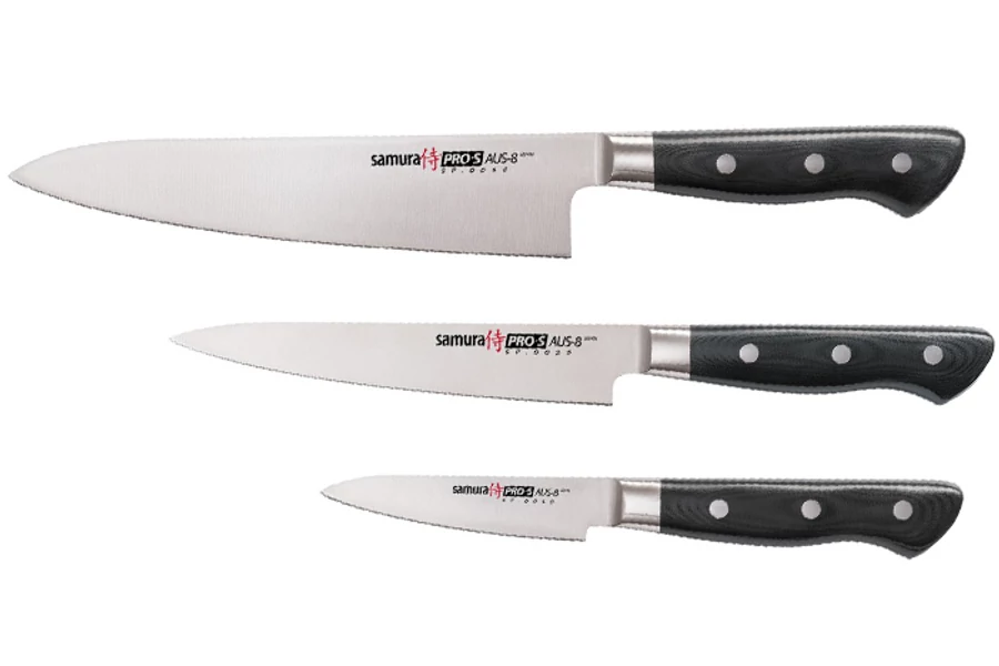 Samura Pro-S Késkészlet 3 db-os